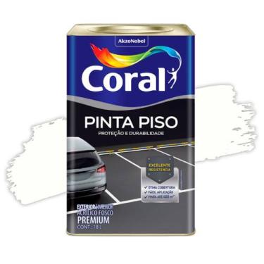 Imagem de Coral Acrílico Pinta Piso Branco 18 litros, Branco