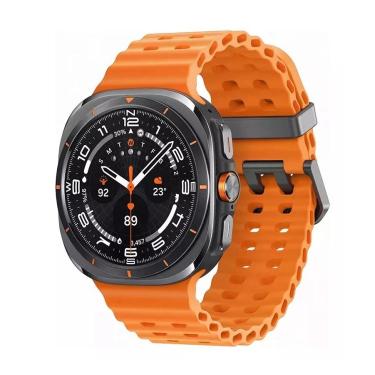 Imagem de Relogio Smartwatch Watch Ultra W7 Super Amoled 47mm Preto Pulseira Laranja