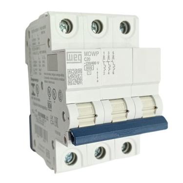 Imagem de Minidisjuntor tripolar c-20a mdwp weg