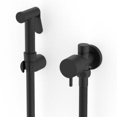 Imagem de Ducha Higiênica Com Derivação Basic Preto Matte Celite