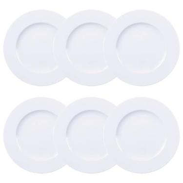 Imagem de Conjunto 6 Pratos Rasos de Jantar 28cm Branco Porcelana Maria Augusta Tramontina