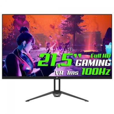 Imagem de Monitor Gamer SuperFrame View, 21.5 Pol, Full HD VA 1ms 100Hz