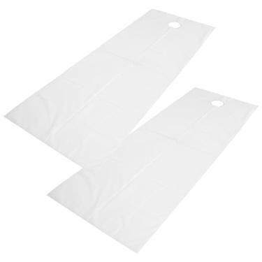 Imagem de Cryfokt Página de Cama de Salão, 2pcs Sala de Estar Colcha, Página de Cama de Spa, Clubes de Spa Não -suficientes Tuina Massagem Salões de Beleza (Branco)