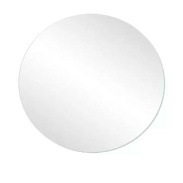 Imagem de Espelho Redondo Decorativo 80cm Moderno Lapidado com Suporte