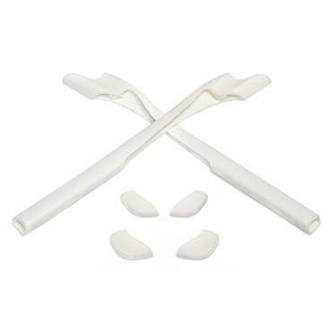 Imagem de Eye Opening Stuff Kits de borracha para substituição e nariz compatíveis com óculos de sol Oakley Half Jacket 2.0 OO9144/2.0 XL - Branco