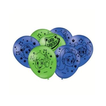 Imagem de Balão Redondo Gato Galáctico 9 25 Unid. - Festcolor