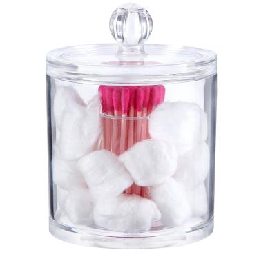 Imagem de Porta Cotonete E Algodão Em Acrílico