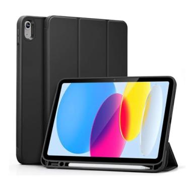 Imagem de Capa Premium para iPad 10,9 polegadas, 10ª Geração e iPad 11ª Geração 2025, com Suporte para Apple Pencil e Função Sleep, Preto (Preto)