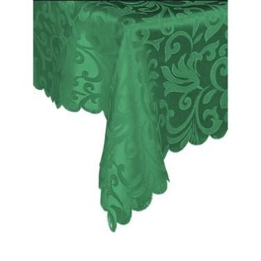 Imagem de Toalha De Mesa Decoração 4 6 8 10 12 14 Lugares Bonita Estampada Jacquard(2,50 METROS (8 LUGARES),VERDE BANDEIRA)