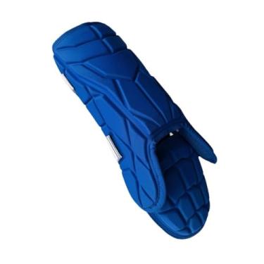 Imagem de Deevoka Protetores de pernas para batedor de beisebol, protetores de pés para adultos, equipamentos de proteção multifuncional, proteção esportiva para, Azul