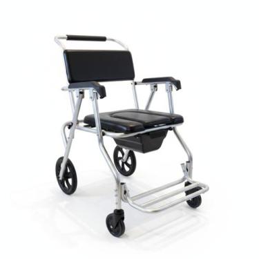 Imagem de Cadeira de Banho Dobrável Chicago Em Alumínio Senior Care Muito Confor