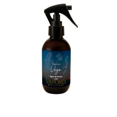 Imagem de Vapores da Terra Vega Água de Lençóis Premium, Fragrância para Casa com Borrifador, Frasco Âmbar, 250ml com Tacel Turquesa