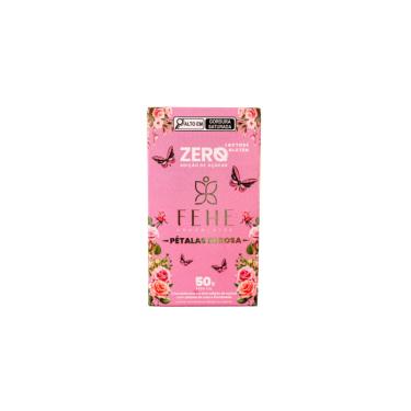 Imagem de Barra De Chocolate Branco Com Petalas De Rosa Fehe 50g