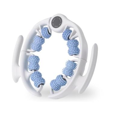 Imagem de Ferramenta de massagem celulite massageador de drenagem linfática para coxas, pernas e nádegas, rolo anticelulite com alças destacáveis, ferramenta de massagem de fáscia para pele contornada e mais