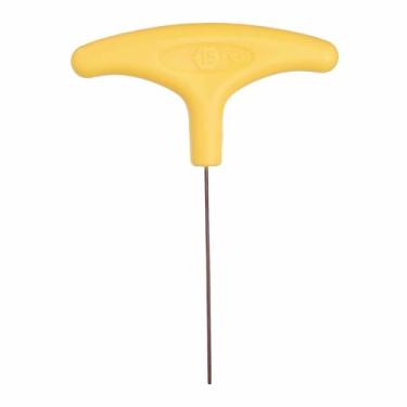 Imagem de HARFINGTON Chave sextavada em T 1,5 mm métrica S2 aço braço longo amarelo chave em T ponta plana chave hexagonal interna ferramenta de reparo para manutenção de automóveis domésticos reparo de