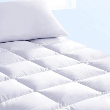 Imagem de Pillow Top Solteiro 100 Fibra Siliconada 1600GM2 Tecido Percal Algodão