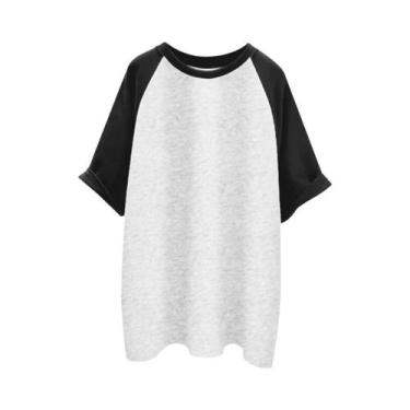 Imagem de Camiseta Básica de Algodão - Manga Curta - Branca e Preta - Unissex - 