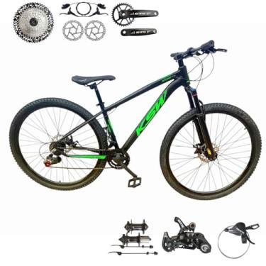 Imagem de Bicicleta Aro 29 Ksw Xlt 12 Velocidades Freio Hidraulico (PRETO/VERDE, 17)