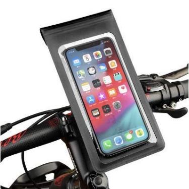Imagem de Waterproof Bike Phone Case Holder Mount 360° Rotation Bicycle Handlebar Bag Touch Screen Pouch for iPhone 11 XS Max XR 8, Galaxy S21 FE S22 S20 S10 Note 10 J7 J2, Google Pixel 5/4a/3a, LG G8 G7 ThinQ