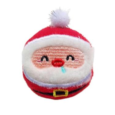 Imagem de Broche fofo de pelúcia de Natal com desenho animado 】Broche de pelúcia Kawaii para roupas e bolsas - Acessório de decoração festiva de férias com fecho de segurança, width: 2.09inches, Metal, não