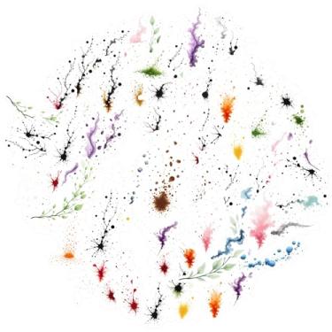 Imagem de 50 peças de adesivos de papelaria minimalistas de tinta natural adesivos DIY decalques de grafite delicados para guitarra, laptop, capacete, skate, faça você mesmo, telefone, laptop, álbum de recortes