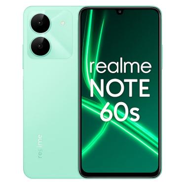 Imagem de Smartphone Celular realme Note 60s, 256GB, 8GB RAM, Android 14, Tela 6,74? 90Hz, Câmera 64MP, Bateria 5000mAh, Dual SIM, Verde