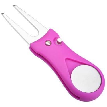 Imagem de Ferramenta De Reparação De Divot De Golfe Dobrável Com Marcador De Bol