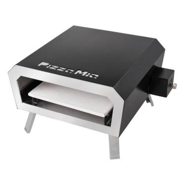 Imagem de Forno De Pizza A Gás Com Pedra Pizza Mia Inox 430 Assa Em 2 Minutos