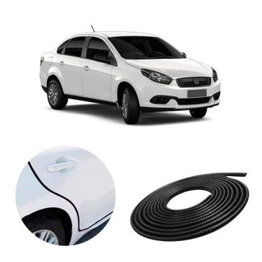 Imagem de Borracha Protetora Borda Porta Carro Grand Siena 7x14 - 10 M [f103]