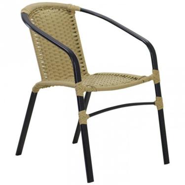 Imagem de Cadeira Floripa Em Alumínio Com Pintura Eletrostática área Avelã