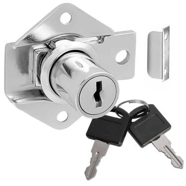 Imagem de Fechadura Para Móveis Cano Curto 22Mm X D17 Com 2 Chaves Xf