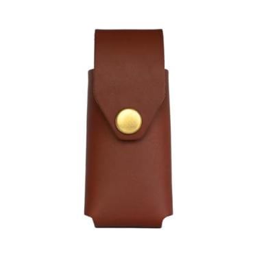 Imagem de Bolsa de couro de artesanato multiferramenta American Bench serve apenas para Victorinox Swiss Army SwissTool Multi-Tool, couro, bainha, coldre, bolsa – Ferramentas múltiplas da SwissTool não incluídas (SwissTool, SwissTool X, marrom)