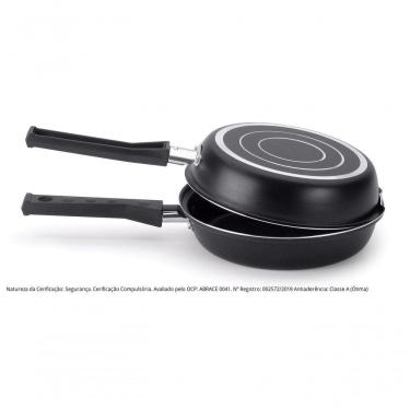 Imagem de Frigideira Dupla 14 Omeleteira Antiaderente Multiflon 55134