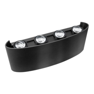 Imagem de Arandela Led Lentille Quatre Preta 8w Branco 6500k