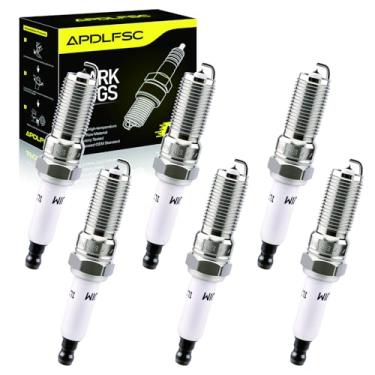 Imagem de Pacote com 6 velas de ignição Iridium 6509 LTR6IX-11 compatíveis com Ford 2011-2021 F-150 Edge Mustang Taurus Transit, Chevrolet Camaro Equinox Impala Malibu, GMC Terrain, Buick Enclave, Cadillac SRX
