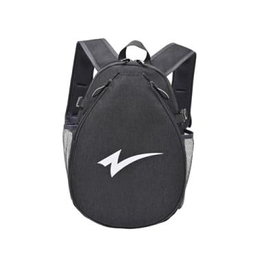 Imagem de Baoblaze Bolsa para raquete de tênis, mochila organizadora premium com alça de ombro ajustável, ideal para raquetes de badminton e competições, Cinza Escuro