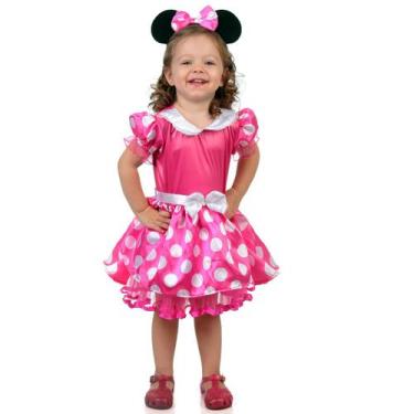 Imagem de Fantasia Minnie Bebê Rosa - Disney - Abrakadabra, Unica, P