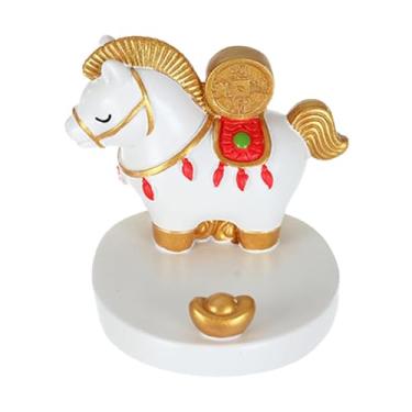 Imagem de Generic Estátua de Cavalo para Decoração de Ano de 2026, Mascote da Festa da Primavera, Enfeite de Mesa para Escritório, Estante ou Entrada, 1230