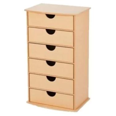 Imagem de Gaveteiro Multiuso MDF 6 Gavetas