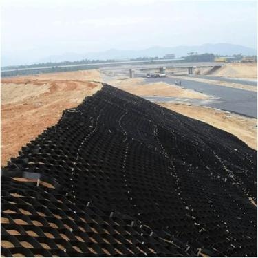 Imagem de FYLFANYAN Estabilização do solo da base de pavimentação, controle de erosão DIY em encostas, grade estabilizadora de cascalho de 5 cm de altura para galpões de caminhos paisagismo de jardim de garagem