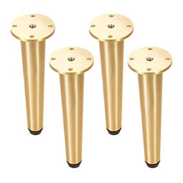 Imagem de ZJYWMM Pernas de móveis de cobre puro suporte para pés pernas de metal para armário de banheiro pernas de mesa elevadores de móveis acessórios de hardware para pés de substituição faça você mesmo