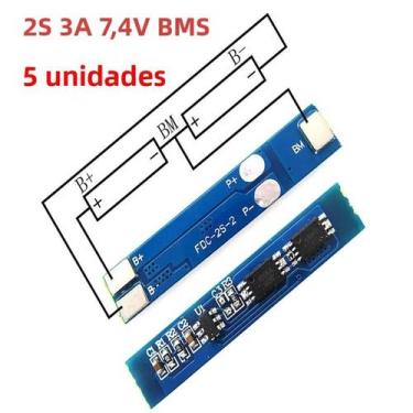 Imagem de Placa De Proteção Para Carregador De Bateria De Lítio 18650 BMS PCM 5P