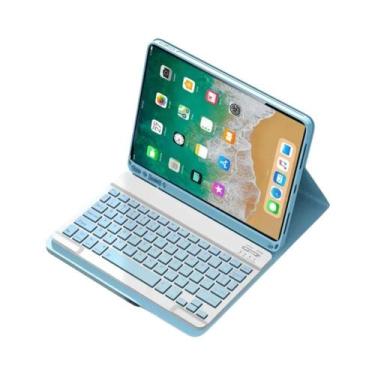 Imagem de Capa Para iPad 5ª Geração 6ª Geração 9.7 Polegadas Com Teclado Bluetoo