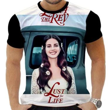Imagem de Camiseta Camisa Personalizada Rock Lana Del Rey Cantora 7 - Obsidiana 