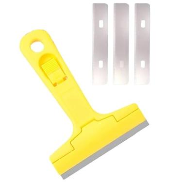 Imagem de Raspador Multifuncional Para Limpeza De Vidro Box Pisos Cerâmica Com 4 Lâminas Extras