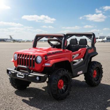 Imagem de Jipe Infantil Elétrico 12v Caminhonete Motorizado Controle Remoto Músi