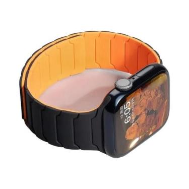 Imagem de Pulseira Ultra Magnética De Silicone Para Apple Watch Série 10 9 8 7 6