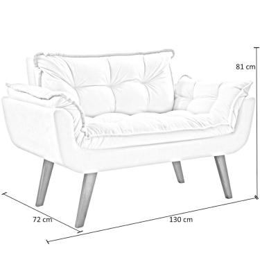 Imagem de Poltrona Namoradeira 2 Lugares Opalla Base Palito D Salla Bordô