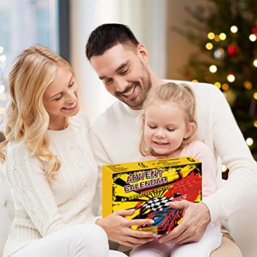 Imagem de Zyyini Calendário do Advento de Natal Favores para Festa Carro Brinquedos Caixa de Presente para Prêmios de Sala de Aula e Expectativas de Férias