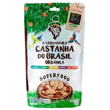 Imagem de Castanha-do-Pará 125g Inteira – Rica em Selênio e Proteína Vegetal – Vegana, Kosher, Sem Glúten – Colhida na Floresta Amazônica – Floresta em Pé